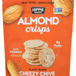 HIPPIE SNACKS: Almond Crisps Cheezy Chive, 2.5 oz