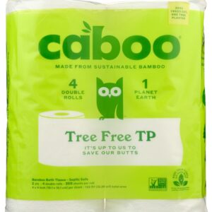 CABOO: 2-Ply Bathroom Tissue 300 Sheets, 4 Rolls