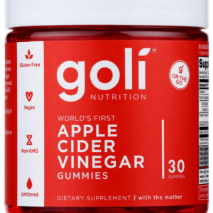 GOLI NUTRITION: Apple Cider Vinegar Gmmy, 30 PC