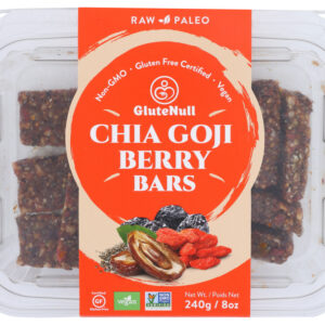 GLUTENULL: Chia Goji Berry Bars, 8 oz
