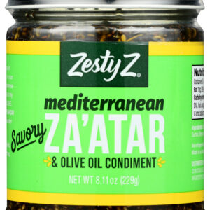 ZESTY Z: Mediterranean Za'atar Condiment & Spread, 8.11 oz