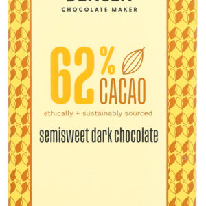 SCHARFFEN BERGER: 62% Semisweet Chocolate Bar Dark Chocolate, 3 oz