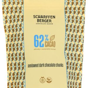 SCHARFFEN BERGER: 62% Semisweet Dark Chocolate Baking Chunks, 7 oz