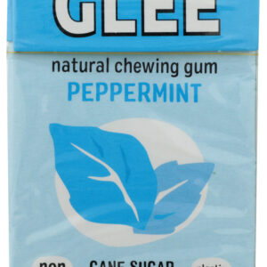 GLEE GUM: All Natural Chewing Gum Peppermint, 16 pc