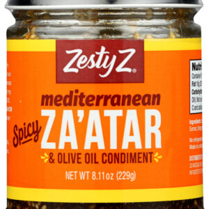ZESTY Z: Mediterranean Za'atar Spicy & Olive Oil Condiment, 8.11 oz