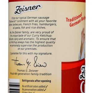 ZEISNER: Curry Ketchup, 17.5 oz
