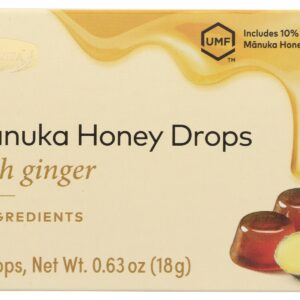 COMVITA: Manuka Honey Drops with Ginger, 6 pc