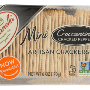 LA PANZANELLA: Cracked Pepper Mini Croccantini, 6 oz