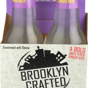 BROOKLYN CRAFTED: Ginger Beer Spicy Sugarfree 4Pk, 48 fl oz