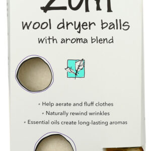 ZUM: Wool Dryer Balls Sea Salt, 8.5 oz