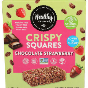 HEALTHY CRUNCH: Square Crisp Choc Stwbry, 4.68 oz
