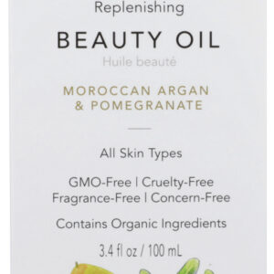 NOURISH ORGANIC: Replenishing Argan Oil with Pomegranate and Rosehip, 3.4 oz