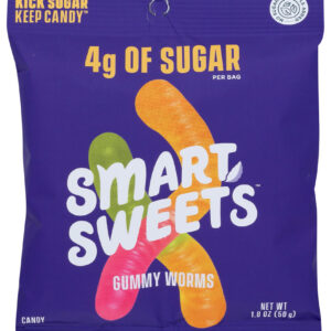 SMARTSWEETS: Gummy Candy Worms, 1.8 OZ