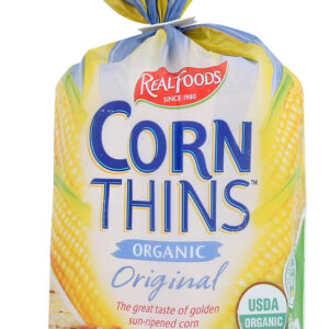 REAL FOODS: Organic Corn Thins Original, 5.3 oz