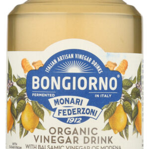 BONGIORNO: Organic Vinegar Drink Lemon and Ginger, 16.9 fo