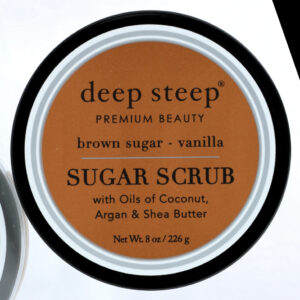 DEEP STEEP: Brown Sugar Vanilla Sugar Scrub, 8 oz