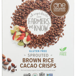 ONE DEGREE: Cereal Rice Cacao Crisp Brown, 10 OZ