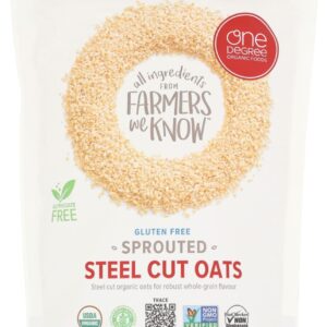 ONE DEGREE: Organic Sprouted Steel Cut Oats, 24 oz