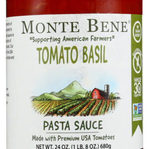 MONTE BENE: Sauce Pasta Tomato Basil, 24 oz