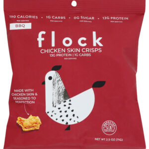 FLOCK: Crisps Chicken Bbq, 2.5 OZ