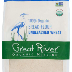 GREAT RIVER ORGANIC MILLING: Organic Unbleached Wheat Bread Flour, 5 lb
