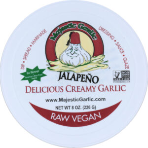 MAJESTIC GARLIC: Jalapeño Delicious Creamy Garlic Spread, 8 oz