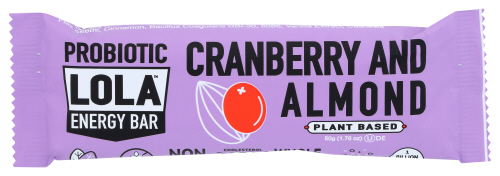 LOLA SNACKS: Bar Probiotic Cranberry Almond, 1.76 oz
