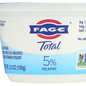 FAGE TOTAL GREEK: 5% Milkfat Plain Yogurt, 7 oz