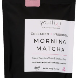 YOURLIXIR: Morning Matcha Collagen Powder, 100 gm