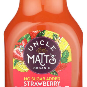 UNCLE MATTS ORGANIC: Lemonade Strawberry No Sugar Added, 52 fo
