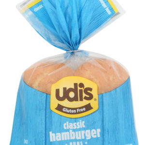 UDIS: Gluten Free Classic Hamburger Buns 4 Count, 10.4 oz