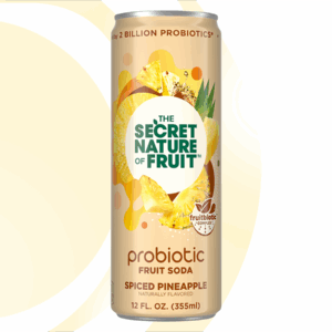 THE SECRET NATURE OF FRUIT: Soda Probiotic Spiced Pineapple, 12 fo