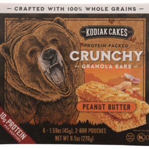 KODIAK: Peanut Butter Crunchy Granola Bars, 9.5 oz