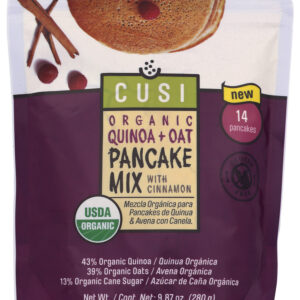 CUSI WORLD: Quinoa Oat Pancake Mix Cinnamon, 9.87 oz