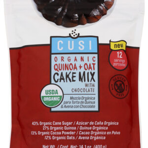 CUSI WORLD: Quinoa Cake Mix Chocolate, 14.1 oz