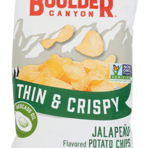BOULDER CANYON: Thin and Crispy Jalapeno Potato Chips, 6 oz