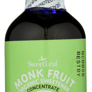 SWEETLEAF STEVIA: Monk Fruit Organic Sweetener Unflavored, 2 oz