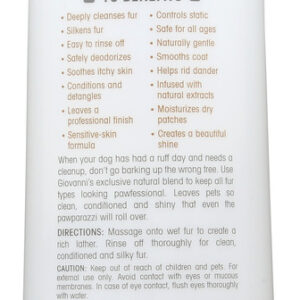 GIOVANNI COSMETICS: Pet 2 in 1 Shampoo and Conditioner Oatmeal Coconut, 16 oz