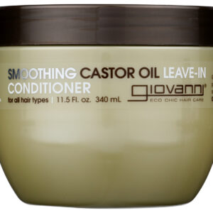 GIOVANNI COSMETICS: Smoothing Castor Oil Leave In Conditioner, 11.5 OZ