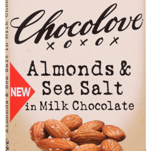 CHOCOLOVE: Almond And Sea Salt In Milk Chocolate, 3.2 oz
