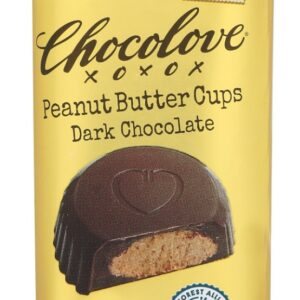 CHOCOLOVE: Peanut Butter Cups Dark Chocolate, 1.2 oz