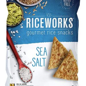 RICEWORKS: Chip Rice Sea Salt, 5.5 oz