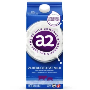 A2 MILK: Chocolate 2% Reduced Fat Milk, 59 fl oz