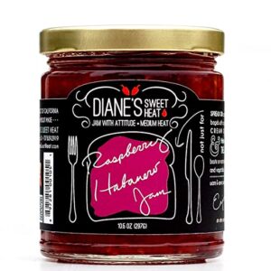 DIANES SWEET HEAT: Jam Raspberry Habanero, 10.5 oz