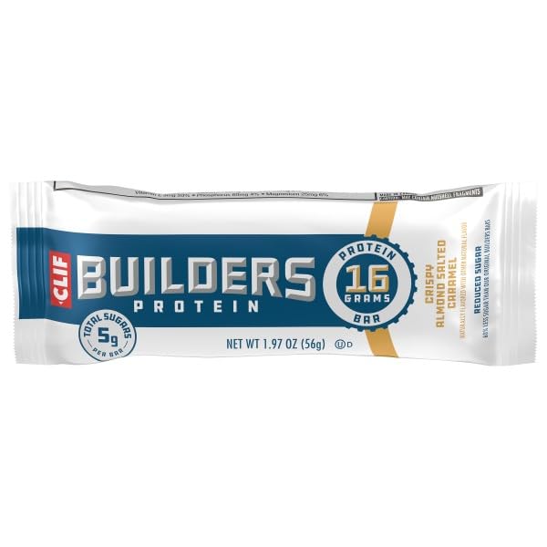 CLIF BUILDERS: Almond Salted Caramel Protein Bar, 1.97 oz