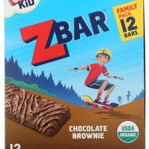 CLIF KID: ZBar Chocolate Brownie 12 Bars, 15.24 oz