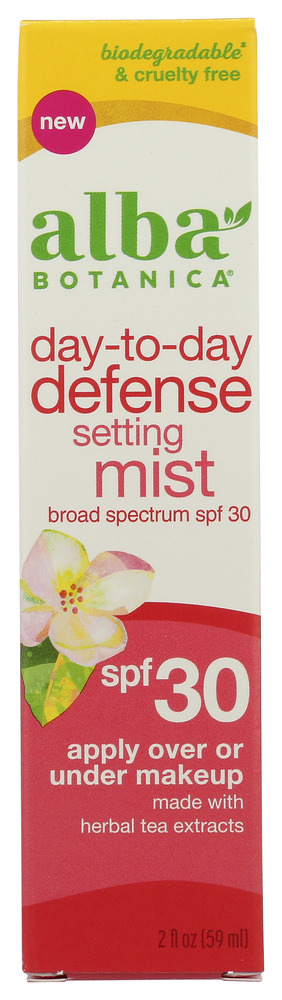 ALBA BOTANICA: Day To Day Defense SPF 30 Setting Mist, 2 fo