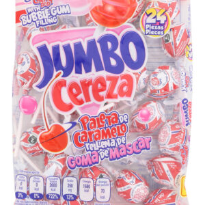 DE LA ROSA: Lollipop Cherry Pop Jumbo, 16.08 OZ