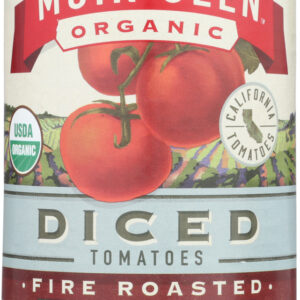 MUIR GLEN: Diced Fire Roasted Tomatoes With Green Chiles, 14.5 oz