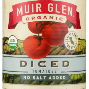 MUIR GLEN: Diced Tomatoes No Salt Added, 28 oz